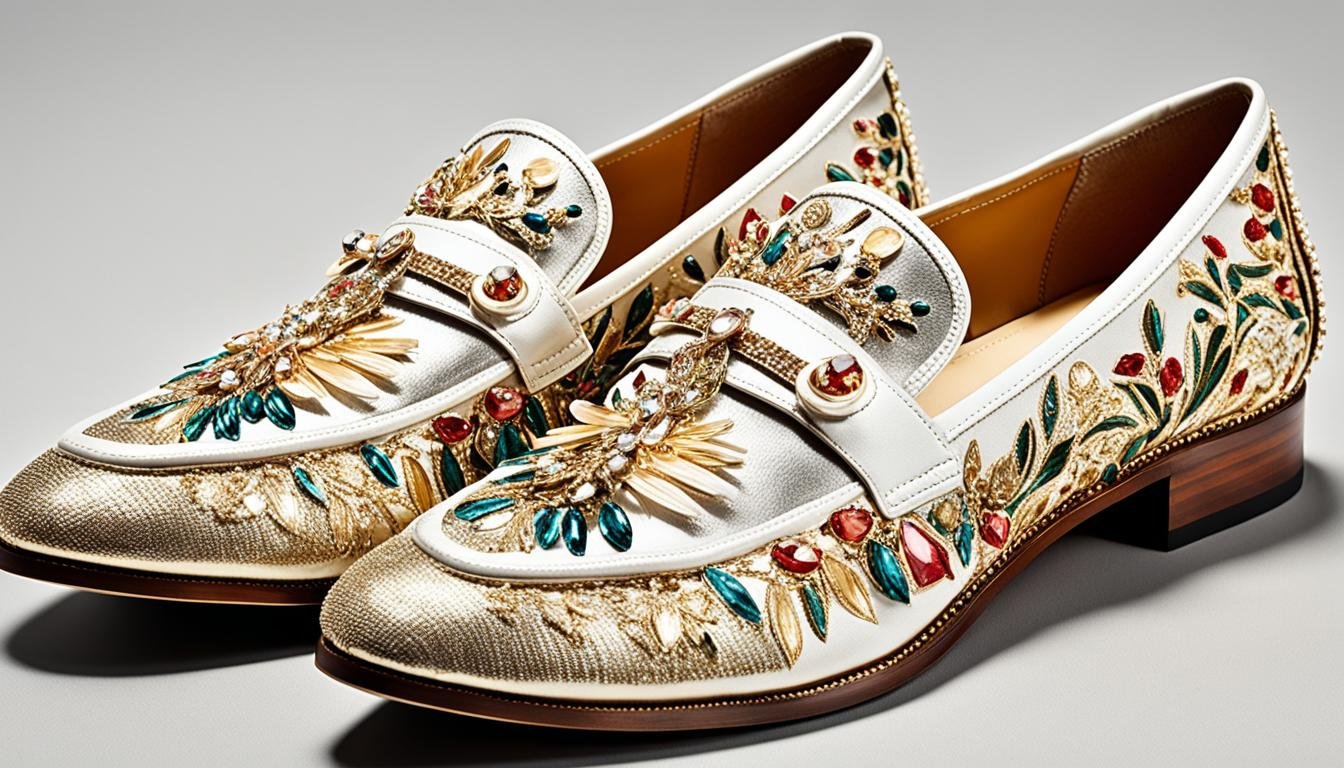 embellished loafers